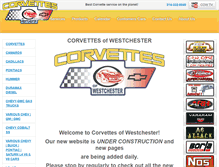 Tablet Screenshot of corvettes-of-westchester.com